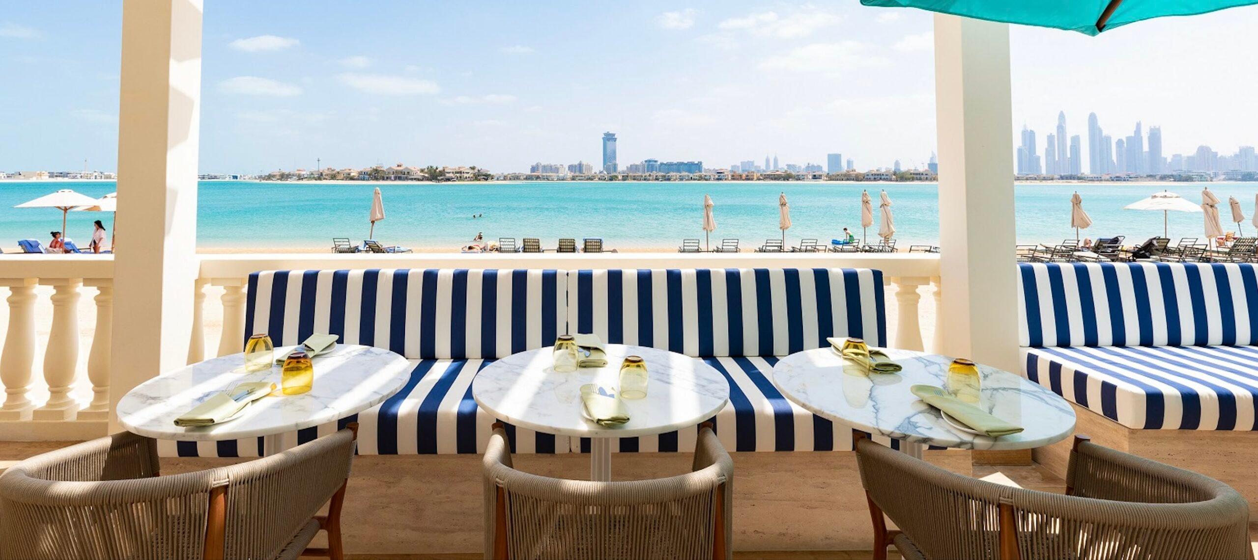 A new beachside restaurant has landed on Palm Jumeirah