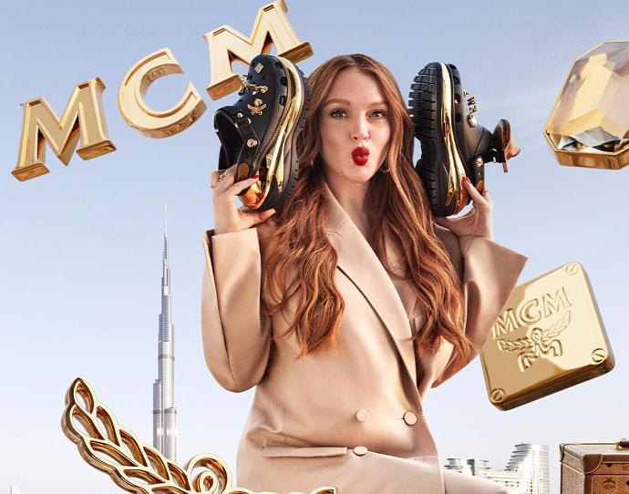 American actress Lindsay Lohan shoots MCM x Crocs campaign in Dubai 