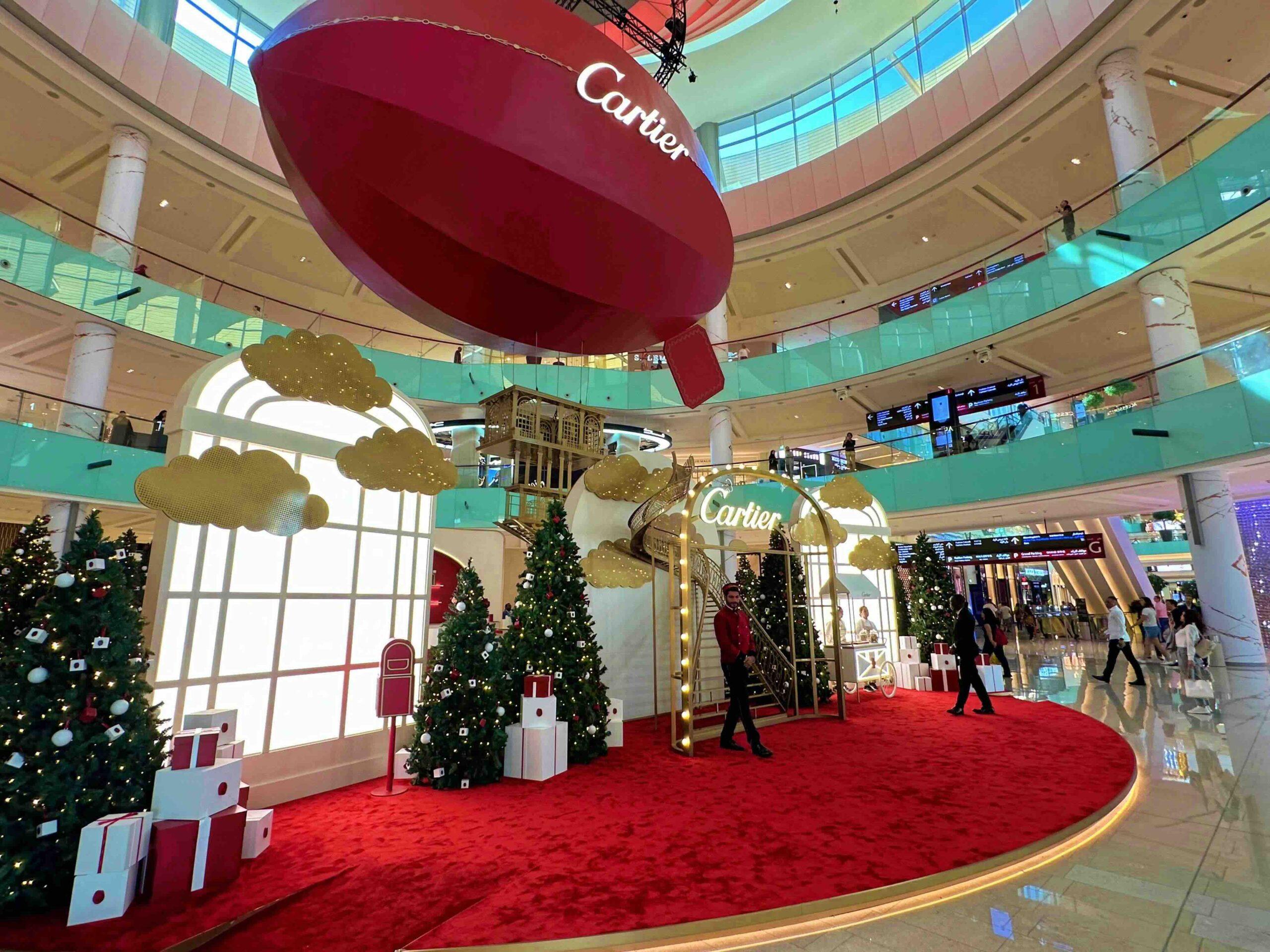 A festive Cartier Café has opened in Dubai Mall
