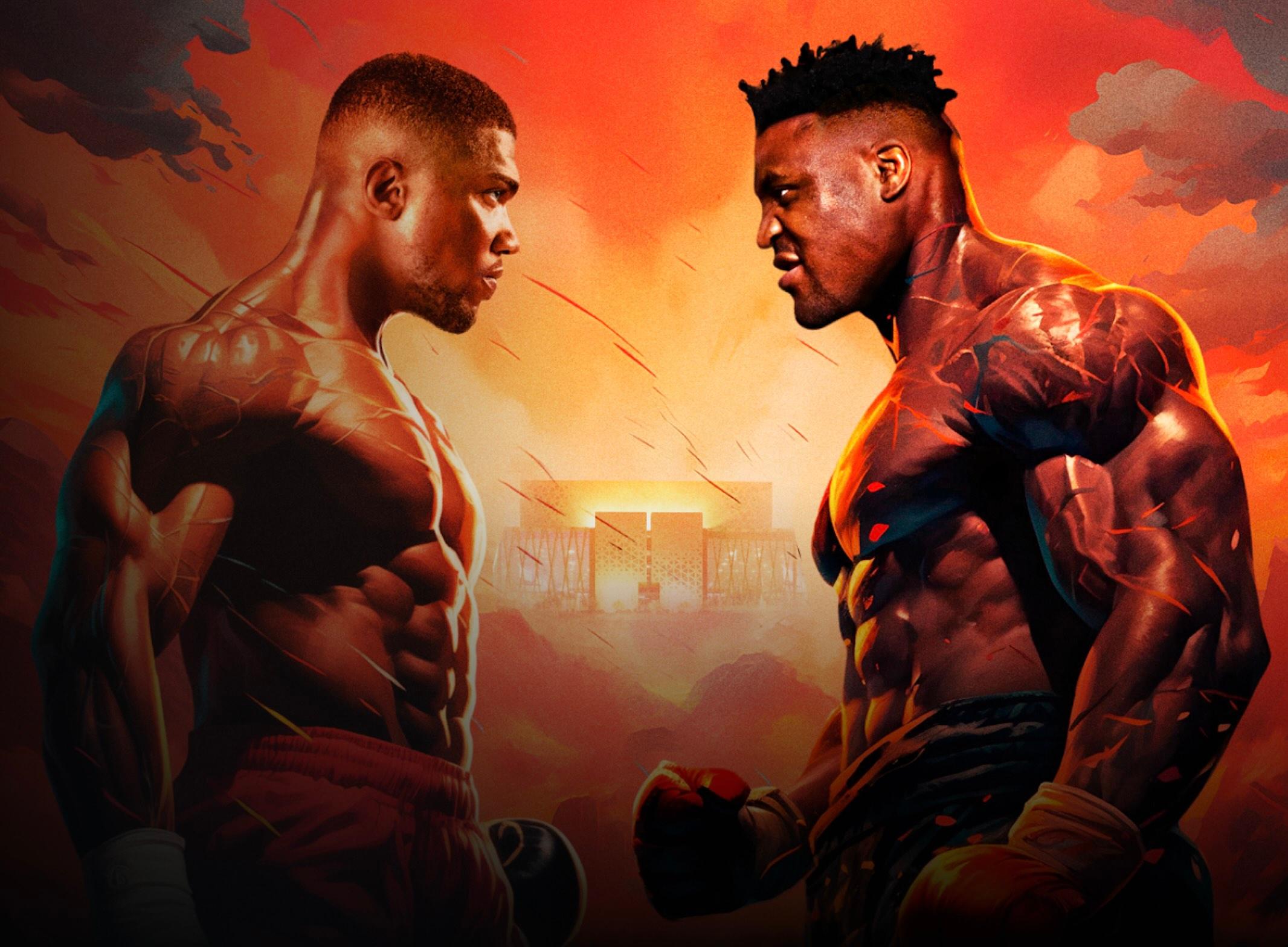 Boxers Anthony Joshua and Francis Ngannou will fight in Riyadh this weekend