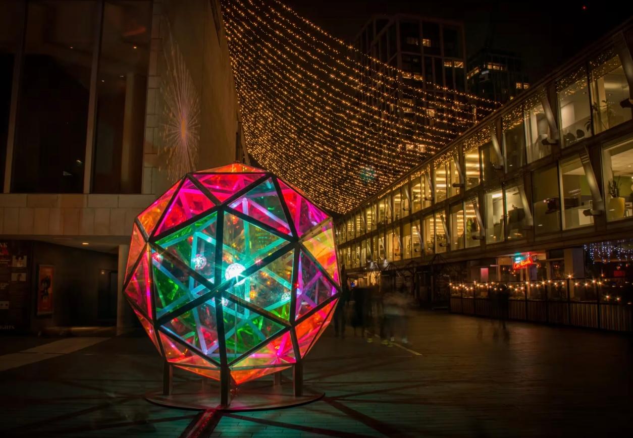 A Winter Light trail brings a wonderland of colour to the Southbank Centre