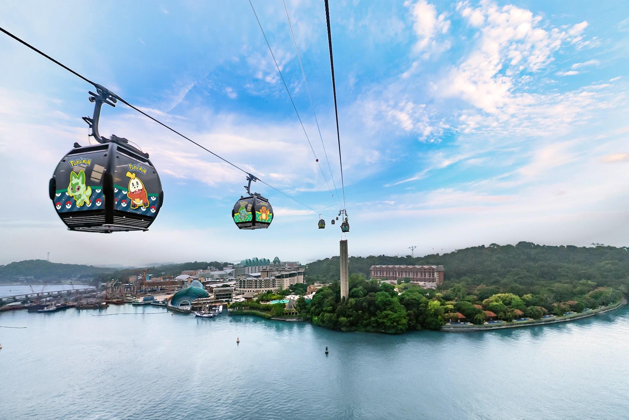 Ride a Pokémon-Themed Cable Car Above Singapore This Season