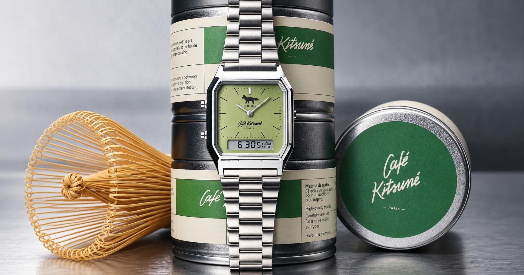Café Kitsuné and Casio Give an Iconic Watch a Matcha Makeover