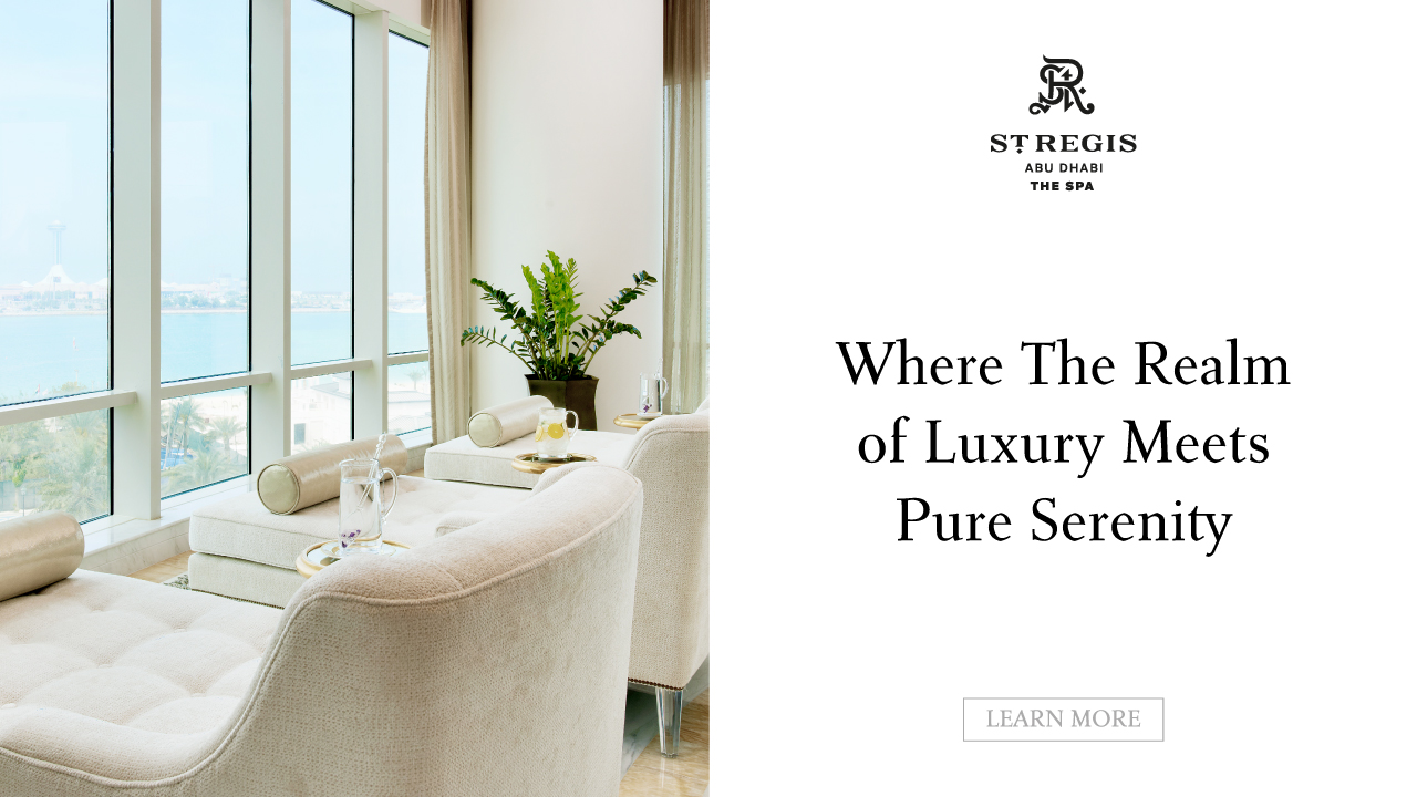 POP UP Web Banner: The Spa at The St. Regis