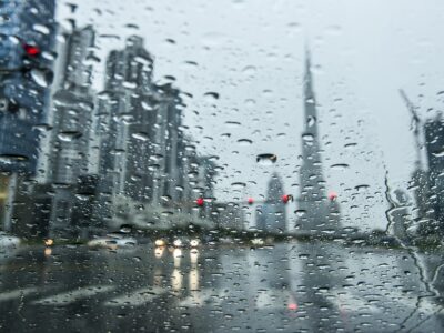 rainy day in Dubai