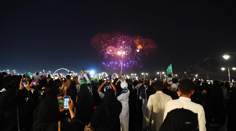 Eid fireworks in Saudi Arabia