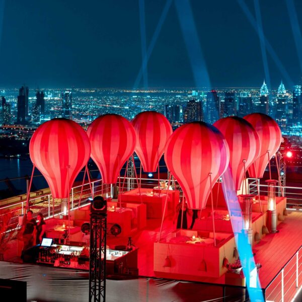 hot air balloon dining